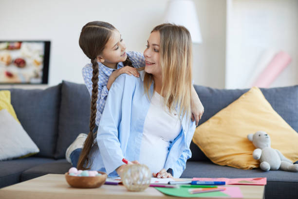 istock Happy Mother and Kid at Home 1141513690