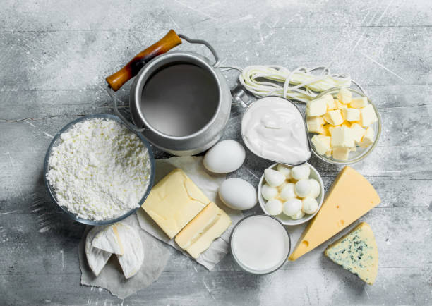 istock variety of dairy products . 1141516227