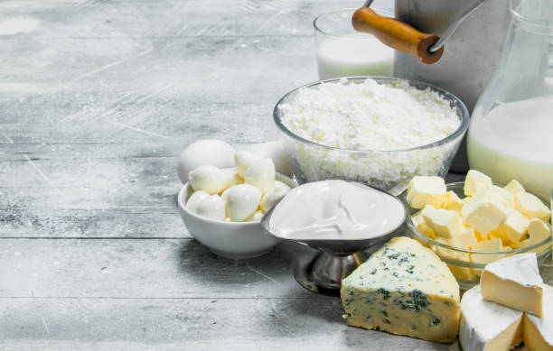 istock variety of dairy products . 1141516621
