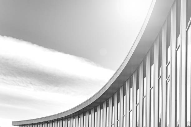 istock A large glass building with a curved 1141516805