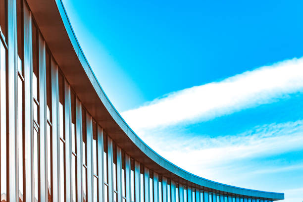 istock A large glass building with a curved 1141517159