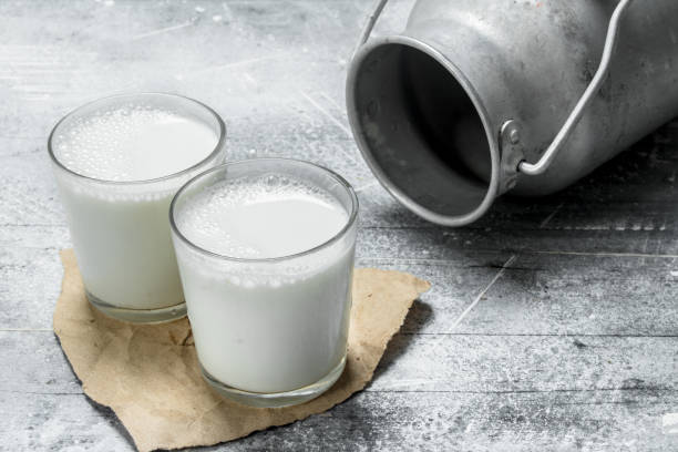 istock Milk in glasses with a can. 1141518205
