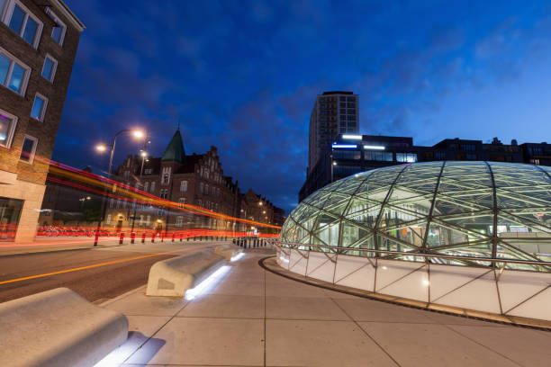 istock Panorama of Malmo at night 1141518577