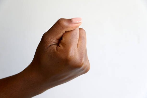istock Black African hand fist 1141520084