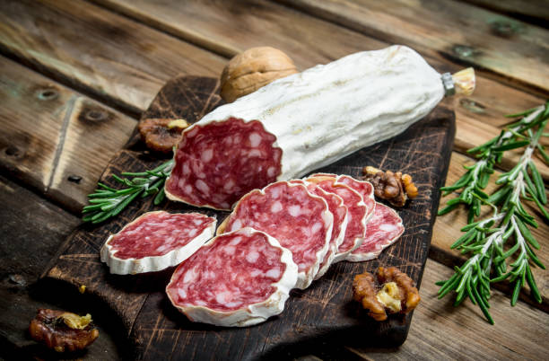 istock Salami with nuts and rosemary. 1141520306