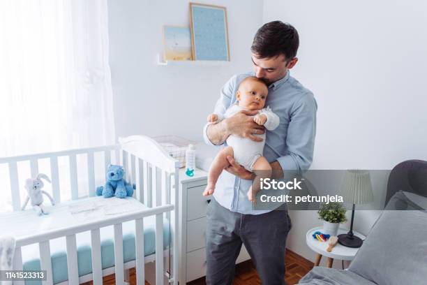 Fathers Love Stock Photo - Download Image Now - 2-5 Months, 30-39 Years, Adult