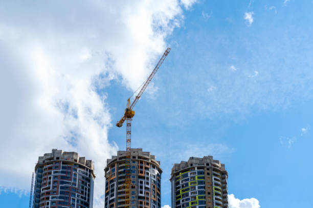 istock Construction of new high-rise buildings. 1141523632