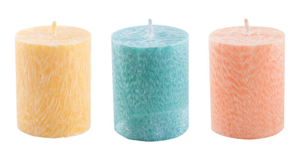 istock Three pastel aroma candles isolated on white 1141526457