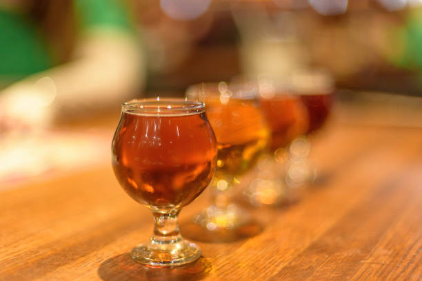 istock Craft beer flight in tulip glasses 1141527321