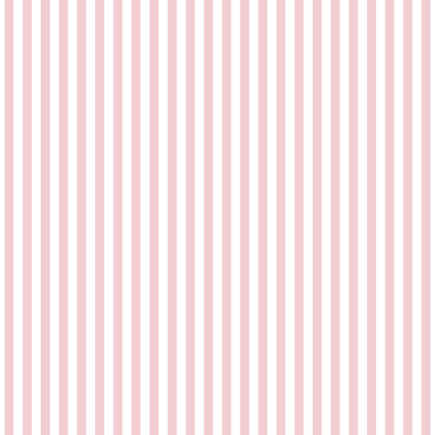 Repeating pattern design with art deco motif in pink and white