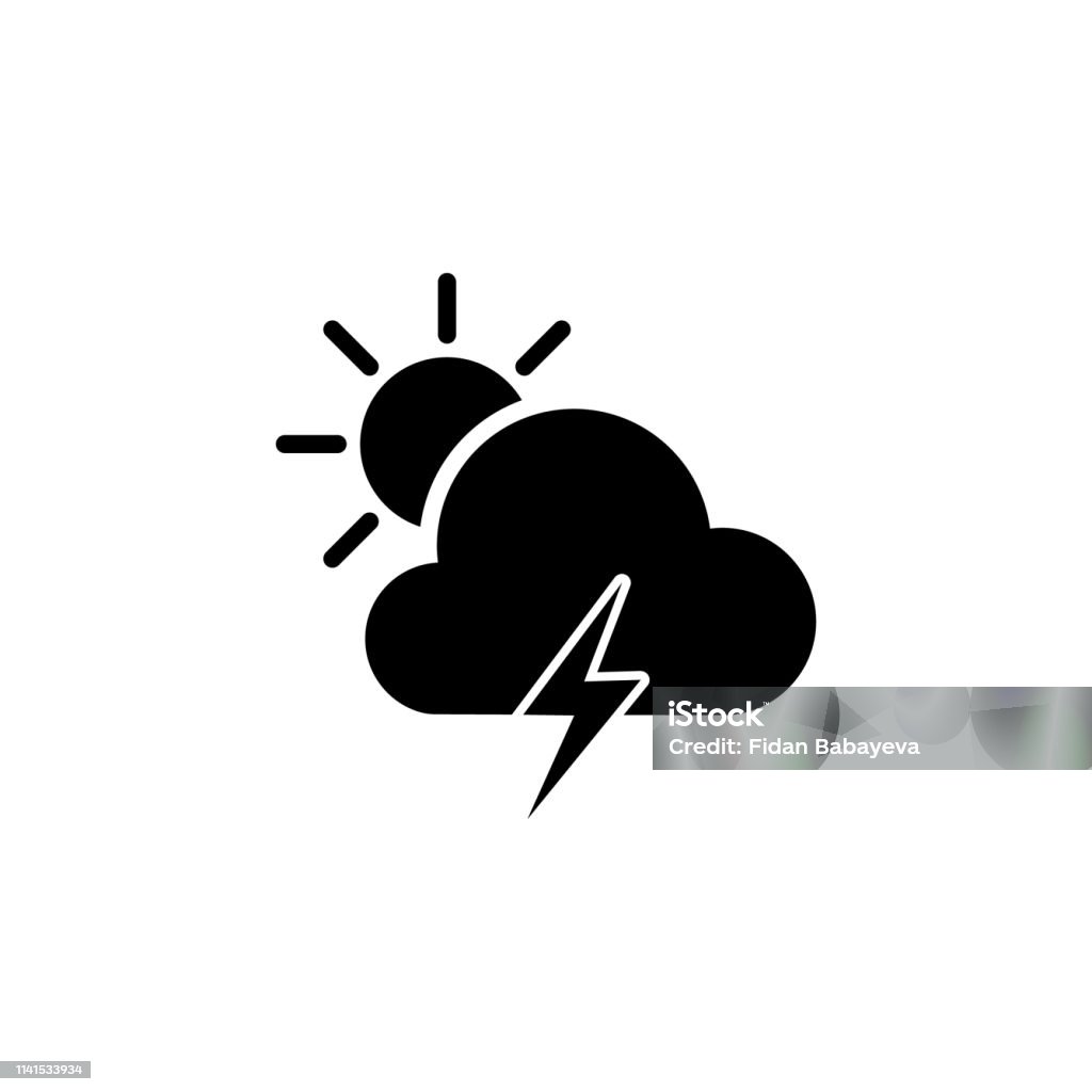 cloud light and sun icon. Element of weather illustration. Signs and symbols can be used for web, logo, mobile app, UI, UX cloud light and sun icon. Element of weather illustration. Signs and symbols can be used for web, logo, mobile app, UI, UX on white background Abstract stock vector