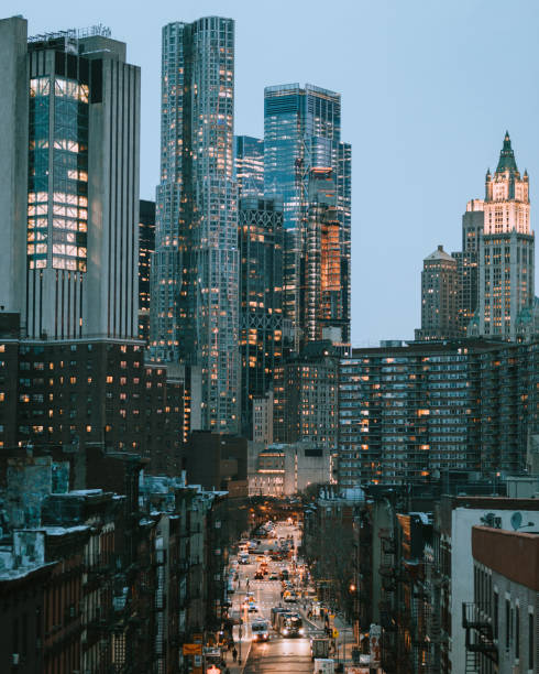 istock Chinatown Street with Downtown Manhattan in Background 1141541077