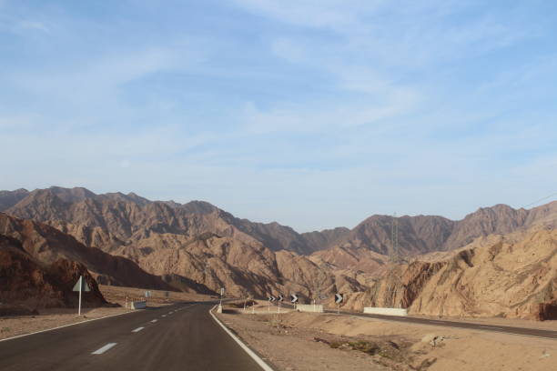 istock Sky and beautiful mountain landscape with road 1141542200