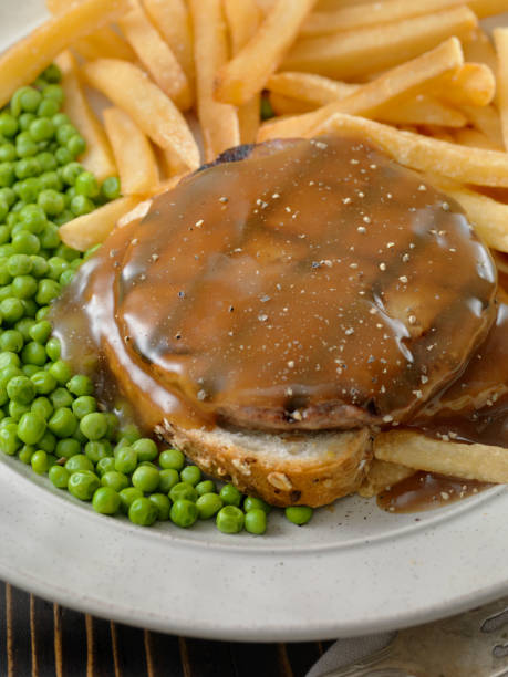 istock Hot Hamburger Sandwich with Fries 1141542313