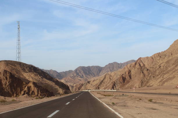 istock Mountain road at hight speed 1141542337