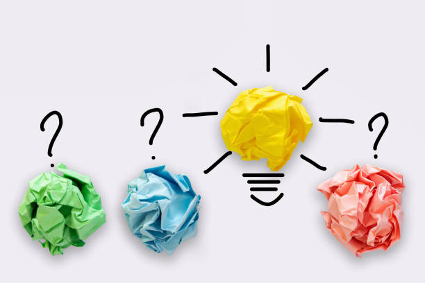 istock Creative Idea of Power Thinking Concept, Paper lightbulb Design With Graphic Drawing Stroke Line. Brainstorming Inspiration and Business Strategies Concept 1141543755