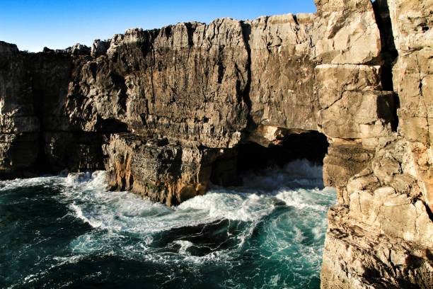 istock Cliff formation in Cascais called The Boca do Inferno 1141544482