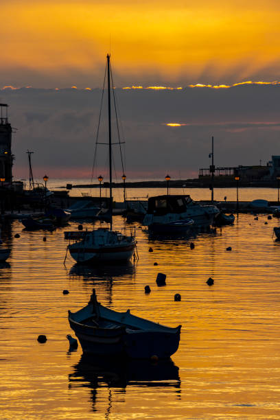 istock Scenic sunrise at Spinola Bay, St. Julian's, Malta 1141546272