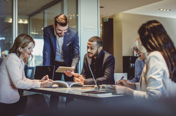 istock Business People Discussing in The Office 1141546296