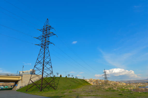 The Power Transmission Towers And Lines