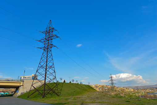 The Power Transmission Towers And Lines