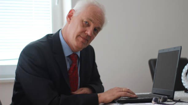 istock Senior business man enjoy in his work 1141553004