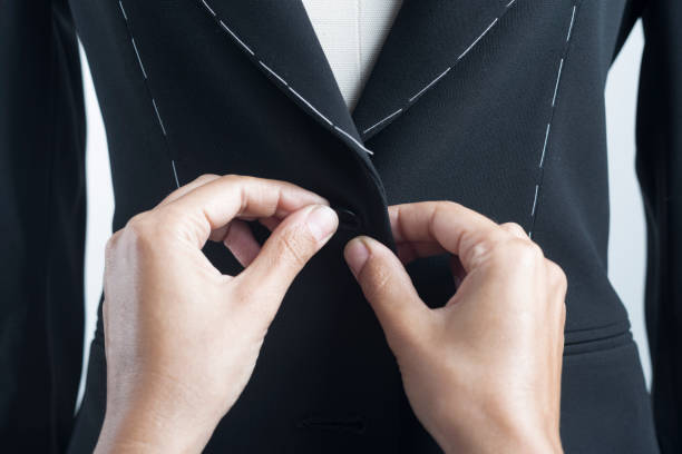 istock Woman And Tailor Mannequin 1141554767