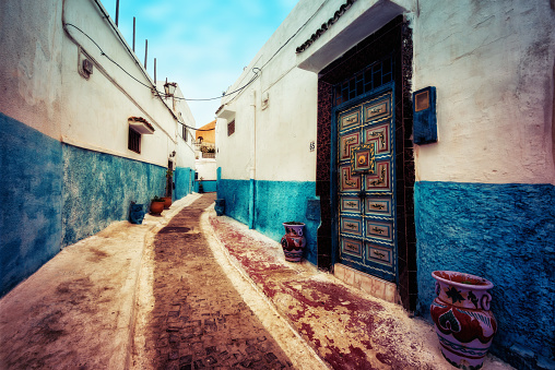 Tangiers Blue Kasbah Morocco taken in 2015