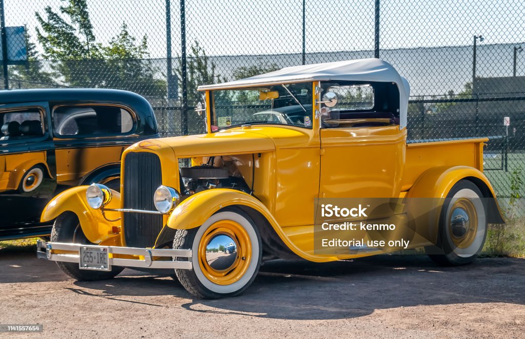  Ford, modelo, un, hot rod, camioneta, roadster Colección de foto