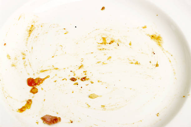 istock Empty Plate Stained With Food Remains 114156071