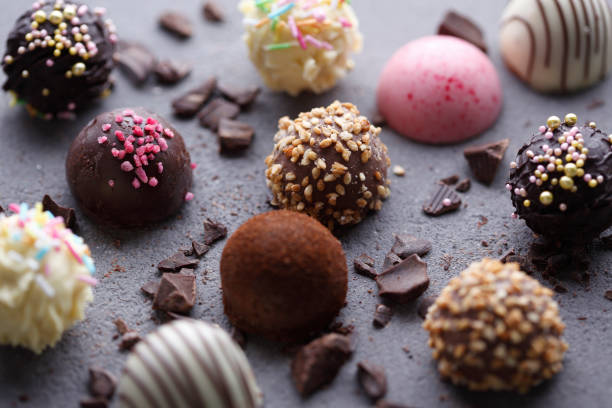 Various Chocolate Pralines