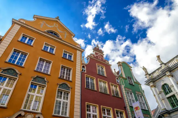 oldtown of Gdansk in Poland at the coast of the Baltic Sea