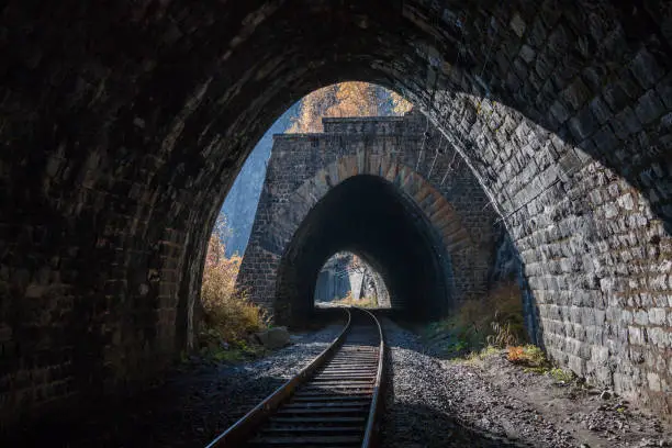 Photo of Cascad tunnels on Circum-Baikal railroad