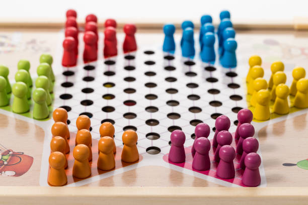 Board game Children's puzzle board games chinese checkers stock pictures, royalty-free photos & images