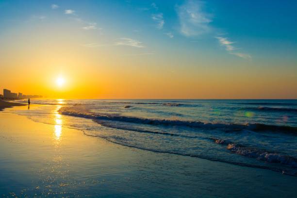 istock Morning sunrise on the beach 1141579363