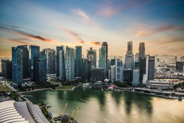 istock Singapore Skyline at Marina Bay at Twilight 1141579538