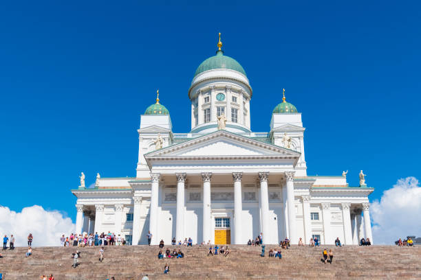 istock Helsinki Lutheran Cathedral with tourist Summer Finland 1141579632