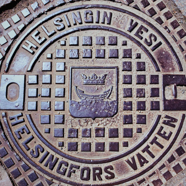istock Helsinki city manhole cover 1141580544