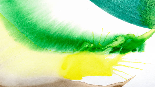 istock Watercolor drips. Abstract painting. Background 1141581338
