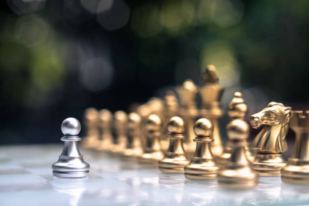 istock Chess board game, business competitive concept, copy space 1141585793