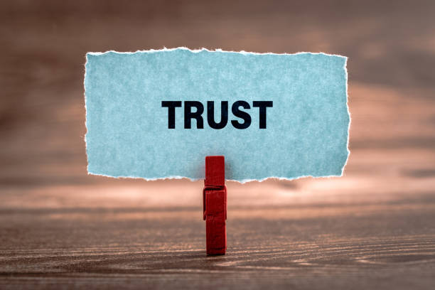 istock Trust written in the paper with office 1141586080