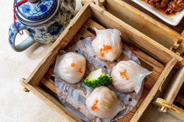 istock Steamer, snack, shrimp dumplings 1141588875