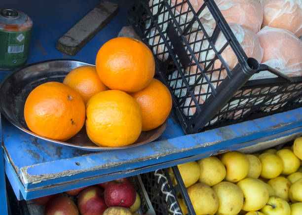 istock oranges in a plate on the counter 1141590642