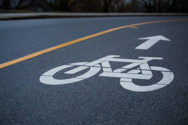 istock bike lane sign 1141591813