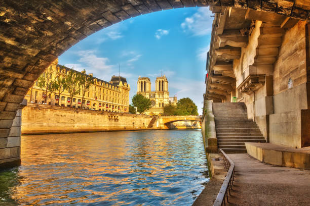 istock Siene river and Notre Dame de Paris 1141593546