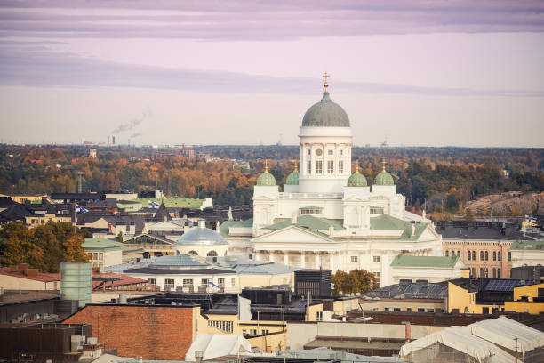 istock Aerial view on Helsinki, Finland 1141594085
