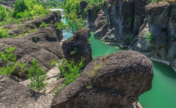 istock Cliffs of the Venetikos River, Greece 1141594350