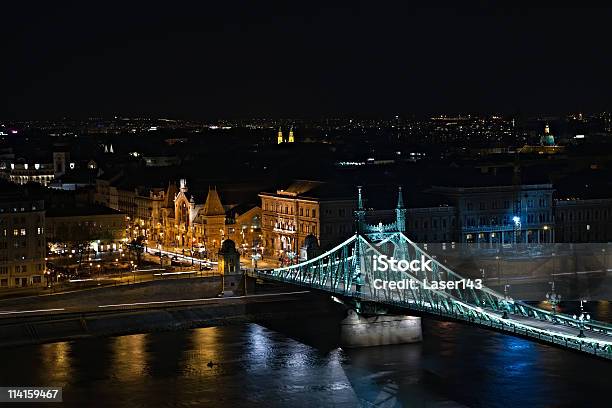 Photo libre de droit de Pont Liberty Bridge À Budapest En Hongrie banque d'images et plus d'images libres de droit de Architecture - Architecture, Budapest, Capitales internationales