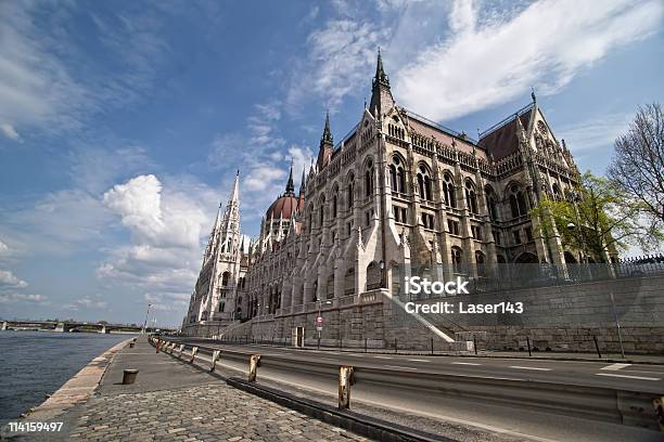 Budynek Parlamentu Węgierskiego W Budapeszcie - zdjęcia stockowe i więcej obrazów Architektura - Architektura, Barok, Bez ludzi