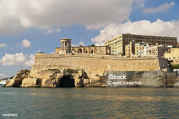 Grand Harbour Bastions Valetta Malta Stock Photo - Download Image Now - Ancient, Architecture, Building Exterior